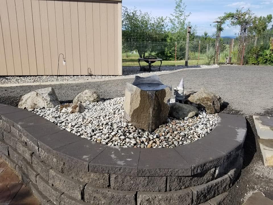 Water feature by Elite Hardscapes — Spokane, WA
