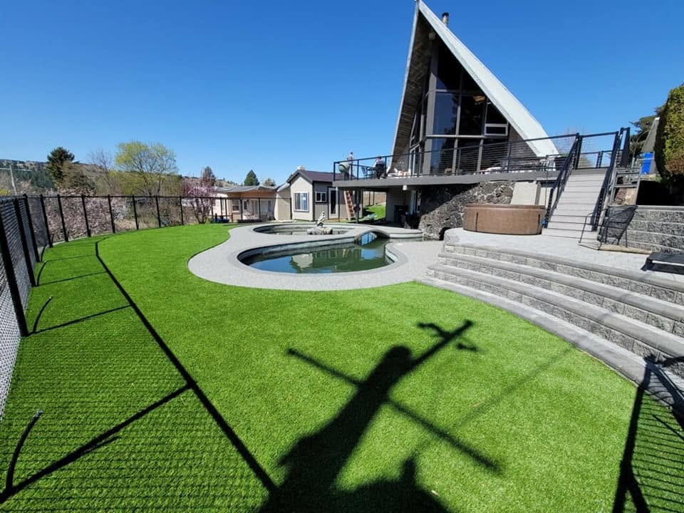 Artificial turf installation by Elite Hardscapes — Spokane, WA