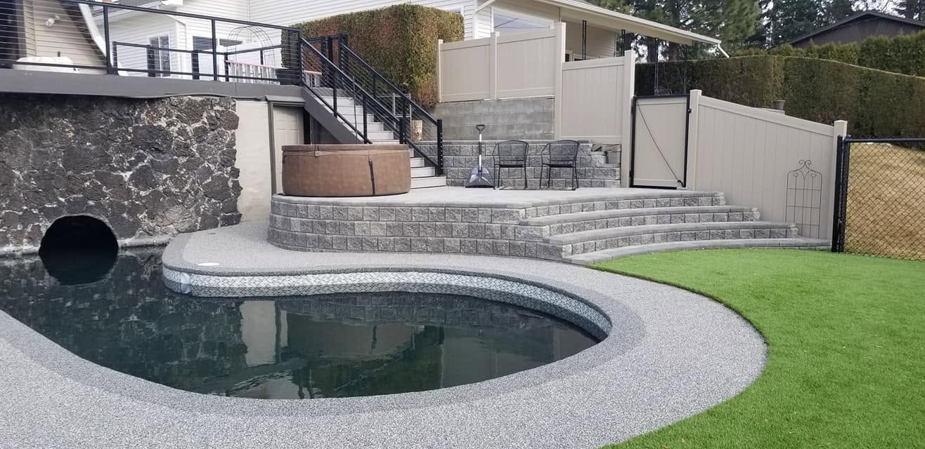 Water feature by Elite Hardscapes — Spokane, WA