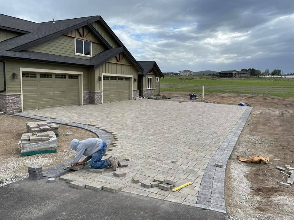 Walkway and driveway paving by Elite Hardscapes — Spokane, WA