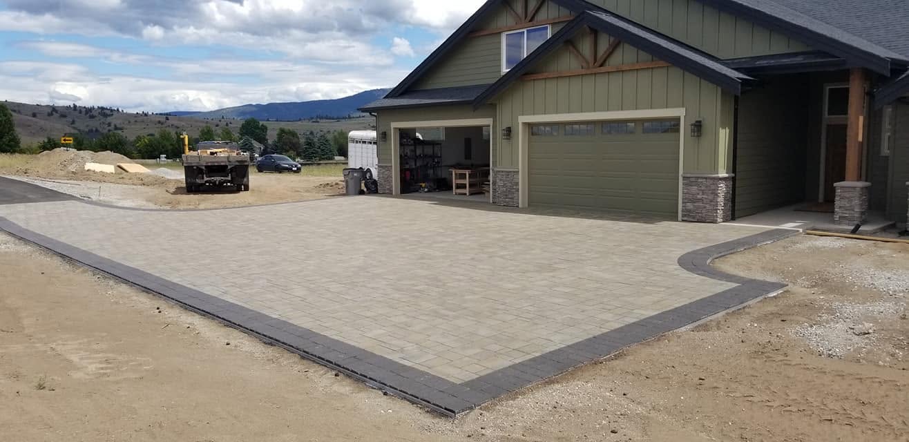 Walkway and driveway paving by Elite Hardscapes — Spokane, WA
