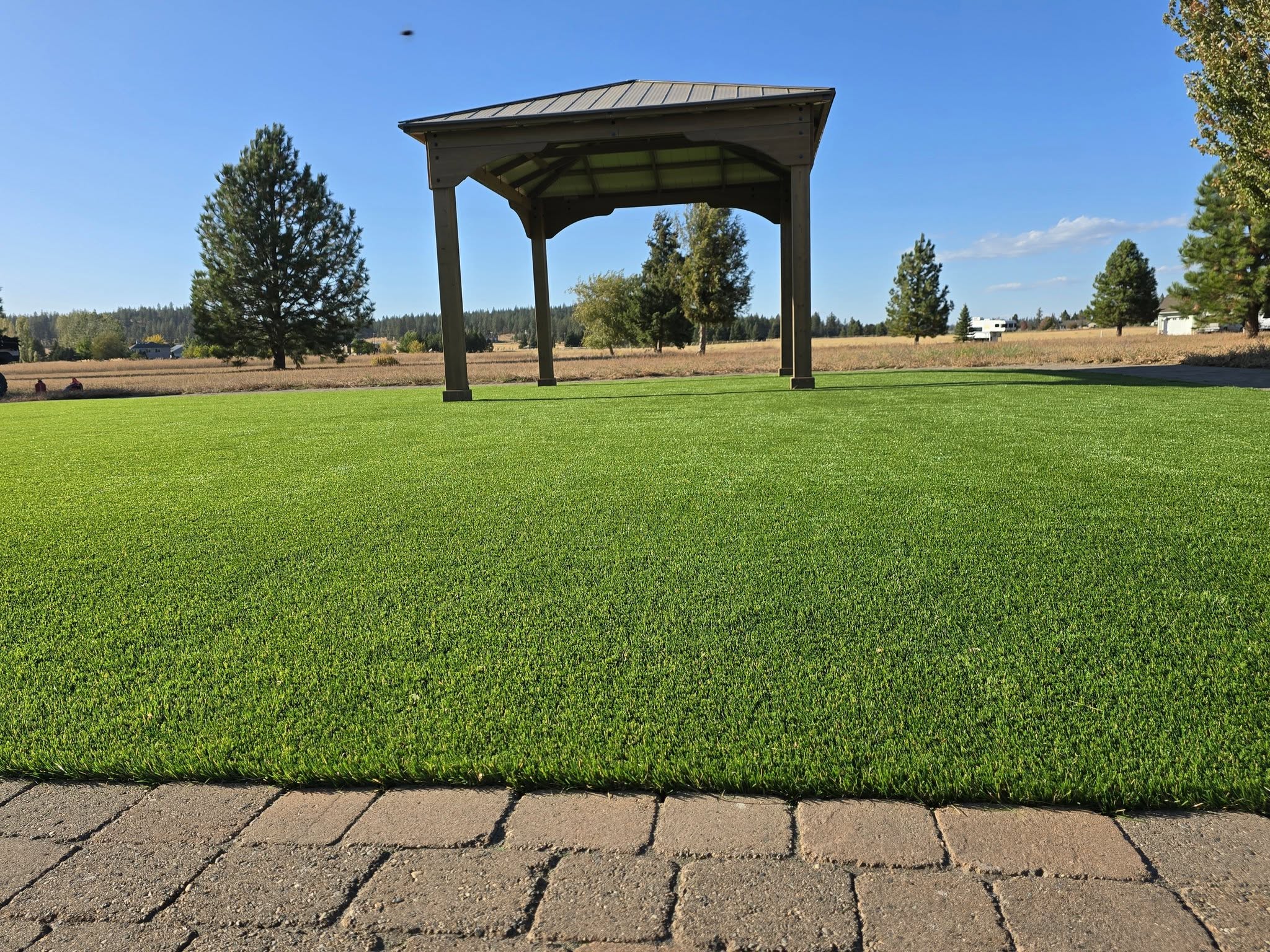 Artificial turf installation by Elite Hardscapes — Spokane, WA
