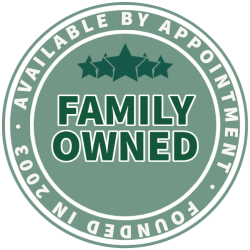 Family owned and operated business badge